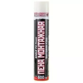 Пена монтажная всесезонная бытовая Ударник, 600 г