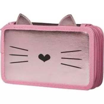 Пенал Kitty, 2 отделения, кожзам, 19х11 см