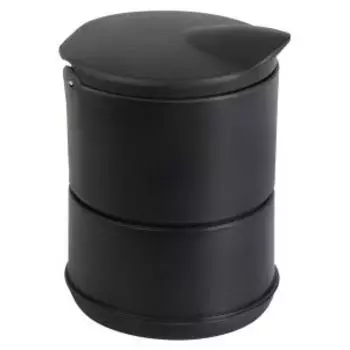 Пепельница для авто с подсветкой, 9х6.8 см, чёрная