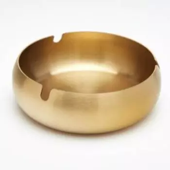 пепельница из нержавеющей стали, 11,1 х 3,9см, золотистая 9426304