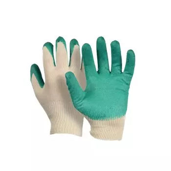 Перчатки хлопчатобумажные, одинарный латексный облив