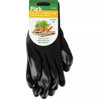 Перчатки хозяйственные Park ВТ-029, черные