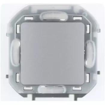 Переключатель LEGRAND Inspiria одноклавишный, 10 ах, алюминий