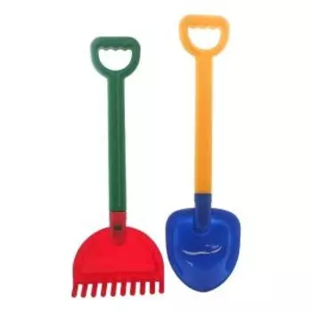 Песочный набор детский, лопатка и грабли
