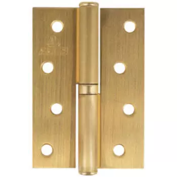 Петля Adria левая, 100х70х2.5 мм, сталь, матовое золото