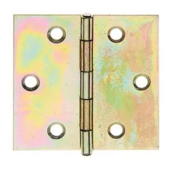 Петля GAH ALBERTS, 51х51мм, желтая, оцинкованная