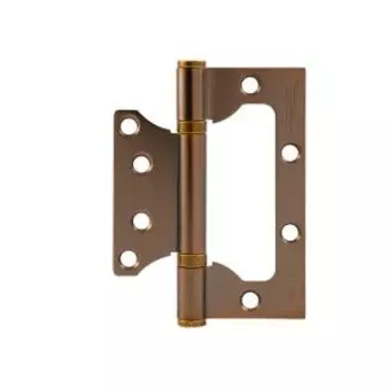 Петля накладная универсальная НОРА-М 800-4 FHP-STD, 100х75х2.5 мм, матовый кофе