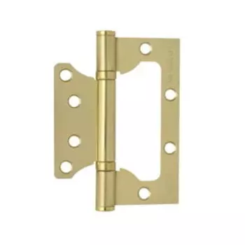 Петля накладная универсальная НОРА-М 800-4 FHP-STD, 100х75х2.5 мм, матовое золото