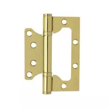 Петля накладная универсальная НОРА-М 800-4 FHP-STD, 100х75х2.5 мм, золото