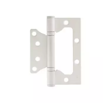 Петля накладная универсальная НОРА-М 800-4 FHP-STD, 100х75х2.5 мм, белый