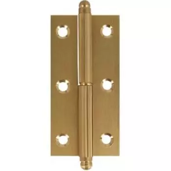 Петля оконная съемная правая, латунная, 75 мм