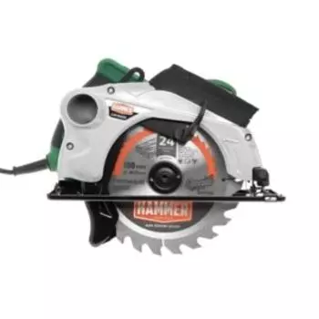 Пила циркулярная Hammer Flex CRP1500D, 1500 Вт, 4700 об/мин, 190x30 мм