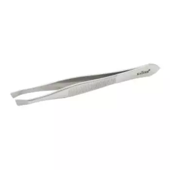 Пинцет Kaizer для бровей, скошенный, 9 см