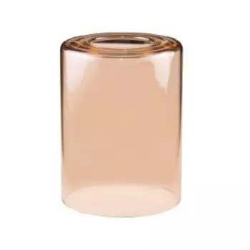 Плафон Элетех Цилиндр, Е27, 120 мм, стекло, янтарь