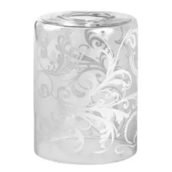 Плафон Элетех Цилиндр, Е27, 120 мм, стекло, узор