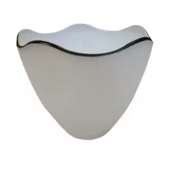 Плафон Этюд волна, Е27, 11х13,5 см, стекло, посадочный размер 42 мм