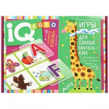 Пластиковое лото для малышей Азбука English, 5+