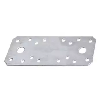 Пластина перфорированная, 100х35х2,5 мм, оцинкованная