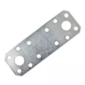 Пластина перфорированная, 100х35х2 мм, оцинкованная