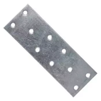 Пластина перфорированная, 120х38х2 мм, оцинкованная