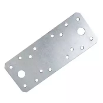Пластина перфорированная, 140х55х2 мм, оцинкованная