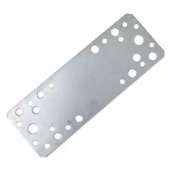 Пластина перфорированная, 180х65х2 мм, оцинкованная