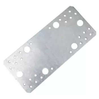 Пластина перфорированная, 210х90х2 мм, оцинкованная