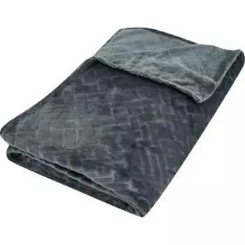 Плед Ardenza Arce, 200х220 см, микрофибра, фланель, полиэстер, серый