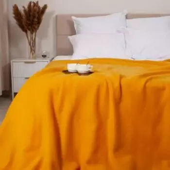 Плед Ardenza Bolero, 130х160 см, флис, полиэстер, желтый