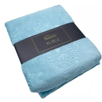 Плед Belezza Кристалл, 200x220 см, микрофибра, бирюза