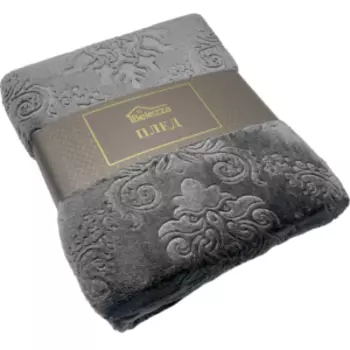 Плед Belezza Кристалл, 200x220 см, микрофибра, серый