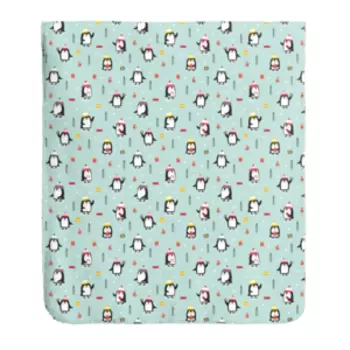 Плед Belezza Нарядные пингвины, 120х150 см, флис