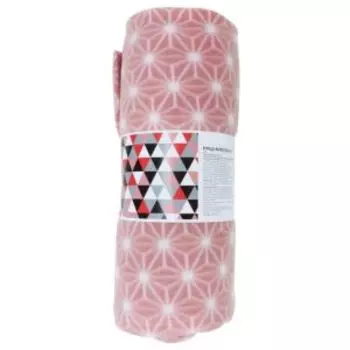 Плед Belezza Нори, 130х170 см, флис, полиэстер, розовый