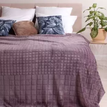 Плед Casa Conforte Aspen, 200х220 см, микрофибра, полиэстер, сиреневый