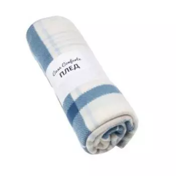 Плед Casa Conforte London, 170х200 см, флис, полиэстер, серый