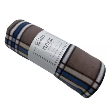 Плед Dandy, 120x150 см, флис, сине-бежевый