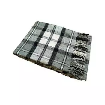 Плед шерстяной Поморье, 140х200 см, шерсть/полиэстер/пан, серый