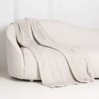 плед Tinta, размер: 200х220см, микрофибра, платина, 100% п/э