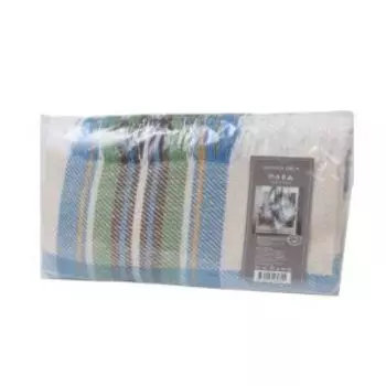 плед Триумф в клетку, размер: 140х205см, голубой, 45%х/б,55%пэ, 265г/м2