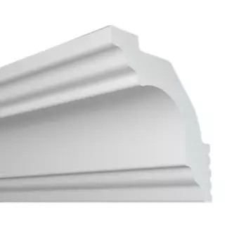 Плинтус потолочный экструдированный ПЛИНТЭКС I35/35SC, 35х35х2000мм, белый