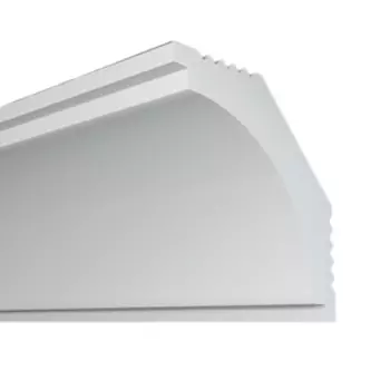 Плинтус потолочный экструдированный ПЛИНТЭКС N35/35, 35х35х2000мм, белый