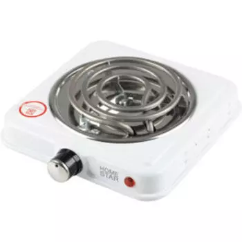 Плитка электрическая HomeStar HS-1107, 1000 Вт, 1 конфорка, открытый нагрев