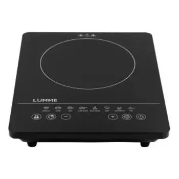 Плитка индукционная Lumme LU-3634, 2000 Вт, безимпульсная, сенсорное управление, черный жемчуг