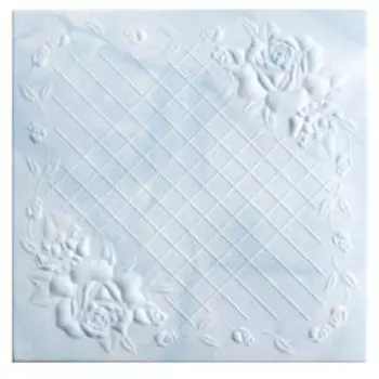 Плитка потолочная экструдированная СОЛИД Агат, 50х50см, голубая, 8шт