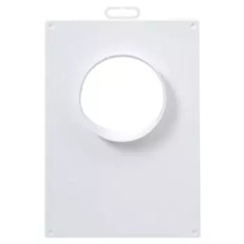 Площадка торцевая с фланцем, 250х180 мм, пластик