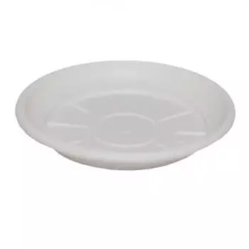 Поддон для горшка, 160 мм, белый, пластик