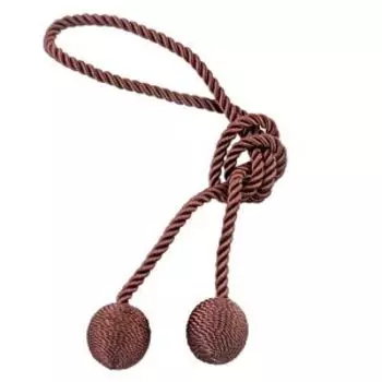 Подхват для штор, 80 см, коричневый