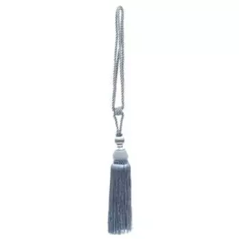 Подхват-кисть для штор, 72 см, голубой