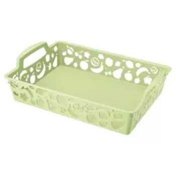 Поднос с ручками, 36.7х26 см, пластик