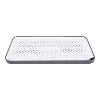 Поднос-сушилка Полимербыт Smart, 37х20.8х2.2 см, пластик, серо-белый